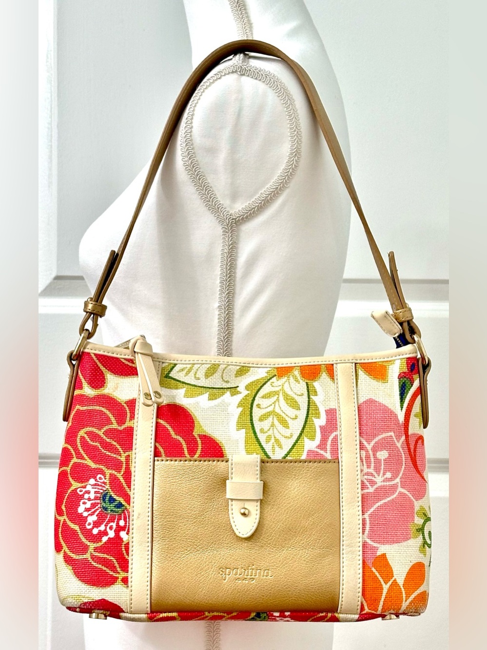 Spartina 449 Carson Cottage Dixie Hobo Floral Multicolor Handbag